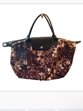 Longchamp Camo Nylon Medium Le Pliage Tote